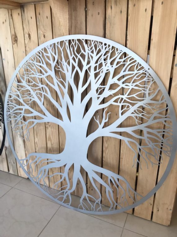 Arbre de vie acier Gris Martelé