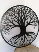 Arbre de vie en acier noir mat