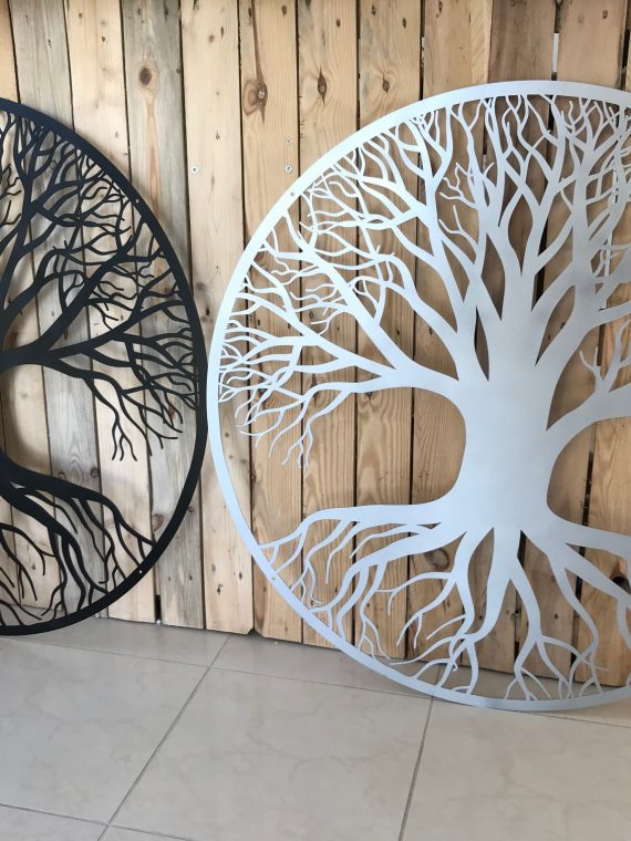 Arbre de vie acier Gris Martelé