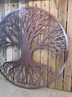 Arbre de vie acier Rose Doré