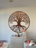 Arbre de vie acier Rose Doré